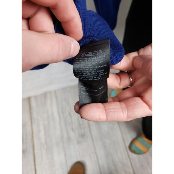 EUC Ermenegildo Zenga Men's Blue Long Sleeve Shirt Thin Stretch Lightweight XL - Picture 6 of 6